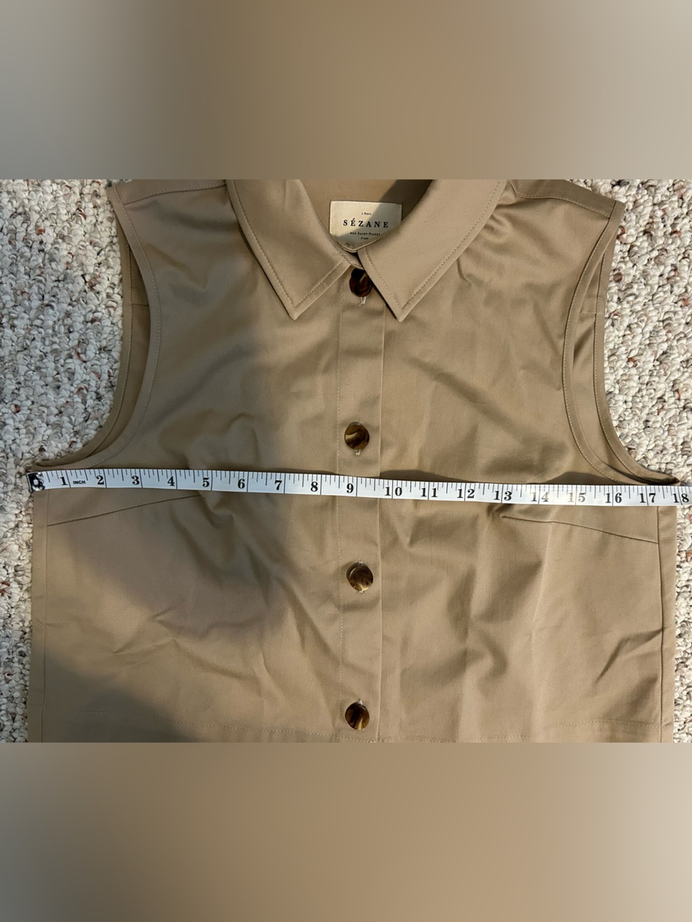Sezane Harmonie Shirt - Clay - US4 / FR36 - Picture 11 of 15